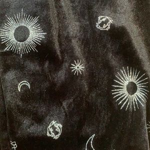 Black velour dress celestial